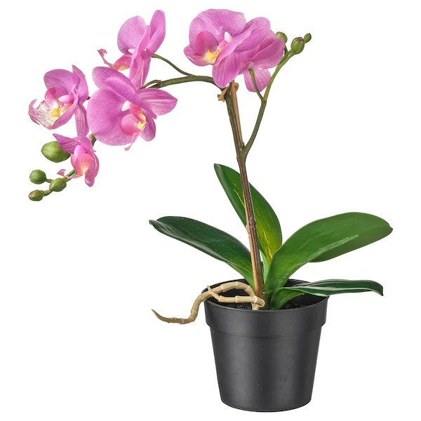 Orchidee kunstplant 38cm paars