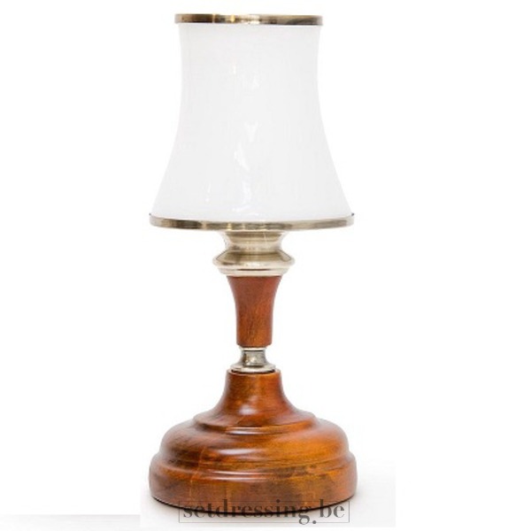 Vintage tafellamp 30cm bruin