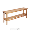 Acacia bench 110cm brown