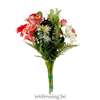 Boeket bloemen roze, groen en wit