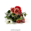 Boeket bloemen roze, groen en wit