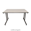 Bureau 120cm wit/bruin