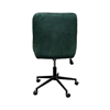 Velour office chair green