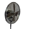 Chrome ventilator op voet grijs