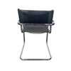 Design stoel chroom zwart