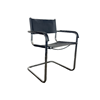 Design stoel chroom zwart