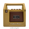 Fisher Price tape recorder 20cm bruin