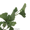 Ginkgo biloba kunstblad stengel 120cm groen