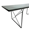 Glass table 200cm chrome