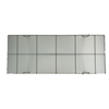 Glass table 200cm chrome
