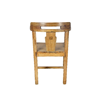 Zware massief houten stoel