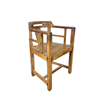 Zware massief houten stoel