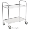 Hotel trolley 90cm rvs