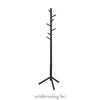 Wooden coat rack 176cm black 