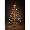 Houten spiraal kerstboom 138cm bruin