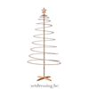 Houten spiraal kerstboom 138cm bruin