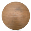 Round wooden side table 50cm brown