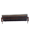 Houten design bank 201cm grijs