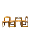 Houten stoel 78cm oker