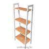 Industrial bookshelf 137cm white