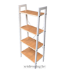 Industrieel boekenrek 137cm wit