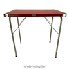 Foldable camping table 80cm red