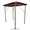 Foldable camping table 80cm red