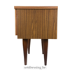 Classic drop-down nightstand 53cm brown