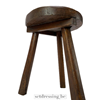Low stool 38cm dark brown