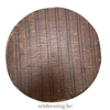 Low stool 38cm dark brown