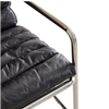 Leather accent chair black