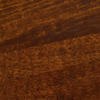 Oval solid wood side table 46cm brown
