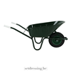 Metalen kruiwagen 140cm groen