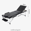 Mobiele massagetafel 185cm zwart