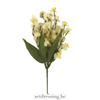 Narcis Kunstbloem stengel 40cm wit, geel