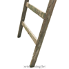 Oude houten openzetbare ladder 300cm bruin