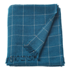 Plaid ruitjes 110x170cm blauw 