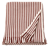 Plaid gestreept 120x180cm wit rood