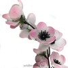 Prunus tribola kunstbloem stengel 60cm roze