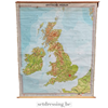 Schoolkaart Britse eilanden 