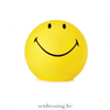 Smiley lamp bol 45cm geel