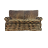 Square print sofa black/gold