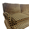 Square print sofa black/gold