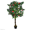 Camelia kunstplant 125cm groen, rood