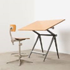 Friso Kramer drawing table 75cm brown