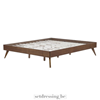 Houten bed 180cm x 200cm donkerbruin