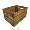 Rustic wooden crate 31cm