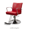 Leather barber chair 92cm red