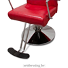 Leather barber chair 92cm red