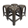Plastic stool brown